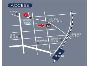 别府J-STAY Beppu indigo的红箭的acos区域地图