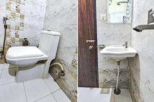 乌代浦FabExpress Relax Inn I, Udaipur的一间带卫生间和水槽的浴室