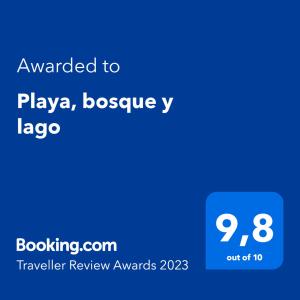 蒙得维的亚Playa, bosque y lago的给拉各斯发短信的手机的截图