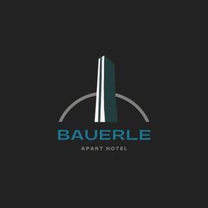特木科Apart Hotel Bauerle & Apartamentos的酒店绿色和白色的标志