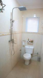 伊凯贾1 Bedroom Entire APT - Kitchen - Wi-Fi的一间带卫生间和淋浴间的浴室