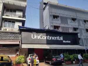 孟买Hotel Unicontinental的建筑物上一个纪念堂博物馆的标志