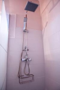 斯达林The Homey的浴室内配有淋浴和头顶淋浴