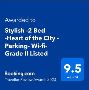 诺里奇Stylish -2 Bed -Heart of the City - Parking- Wi-fi- Award Winning- Grade II Listed的手机的屏幕,带有想要使心脏寿司的文字