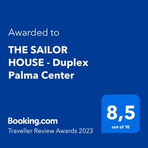 马略卡岛帕尔马THE SAILOR HOUSE, Duplex Palma Center的卖家双面棕榈中心屏风