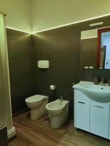 罗马Roma Grey Suite的一间带卫生间和水槽的浴室