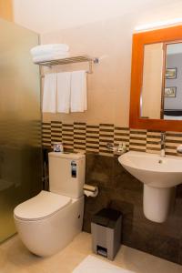 康提Kandy City View的一间带卫生间和水槽的浴室