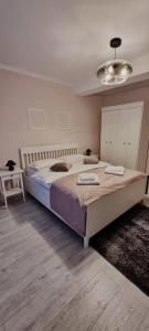 普雷代亚尔Alexys Top Residence Predeal的一间卧室,卧室内配有一张大床