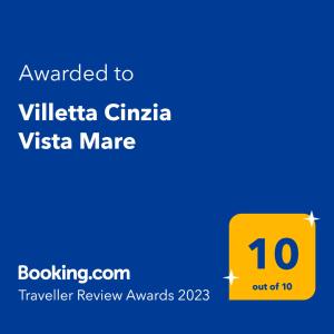 维拉普特祖Villetta Cinzia Vista Mare的一种标牌表示想找维莱塔伊卡维亚矿
