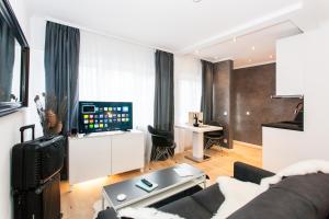 新伊森堡Main Apartment Frankfurt Neu Isenburg的带沙发和电视的客厅