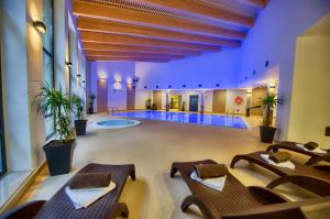 Hotel Zimnik Luksus Natury Spa & Wellness内部或周边的泳池