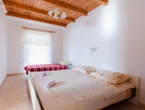 洛帕Apartment Marija Durdica的一间卧室设有两张床和窗户。