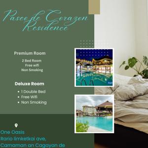 卡加盐德奥罗One Oasis By Paseo de Corazon Residence的度假村图片的拼贴