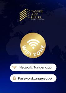 丹吉尔Hotel Appartement Tanger的泰勒机场酒店标志的屏幕截图