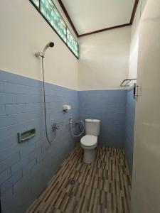 八丹拜Bagus Homestay的一间带卫生间和淋浴的浴室