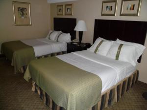 约翰斯敦约翰斯敦市区假日酒店的一间酒店客房,房间内设有两张床