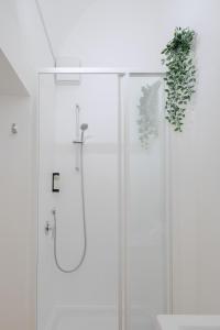 罗马特雷维喷泉宾馆的墙上植物淋浴的浴室