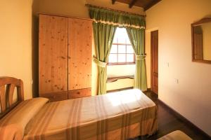 埃尔帕索Casa Rural Olga的一间卧室设有一张床和一个窗口