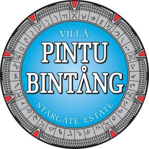PawenangVilla Pintu Bintang的带有文本别墅宾图拉·伯明翰的圆形标志的图像