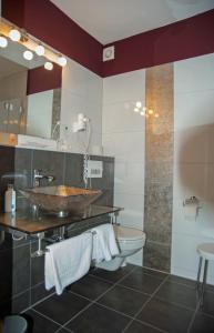 希察克尔希特扎克公园酒店的一间带水槽和卫生间的浴室