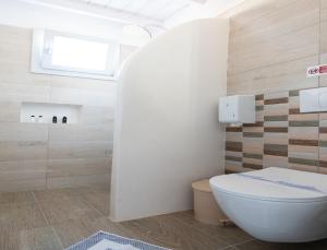 Livadi AstypalaiasGiasemi Room No 8 Folegandros的一间带卫生间和淋浴的浴室