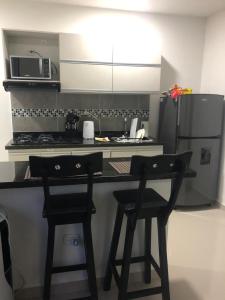 Covenas Colombia Apartment的厨房或小厨房