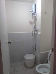 马尼拉Urban Deca Tower @ Graceysplace Unit 4 Mandaluyong的一间带卫生间和淋浴的小浴室