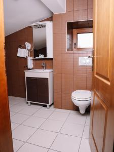 巴尼亚卢卡Stara Ada Banja Luka的一间带卫生间和水槽的浴室