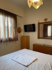 卡利塞亚-豪客迪克斯MP house的一间卧室配有一张床和一台平面电视