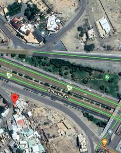 阿哈达بيت الجبل عوائل فقط的萨克公路和阿赫塔尔公路交汇处地图