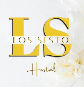 蒂诺加斯塔Hostal Los Sesto的黄徽标,供西雅图草药医院使用