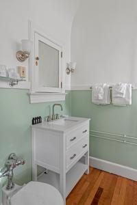 SpringfieldThe Hartness House的浴室配有白色水槽和卫生间。