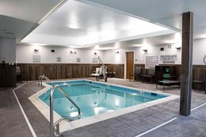 桑兹顿Fairfield Inn & Suites by Marriott Richmond Airport的在酒店房间的一个大型游泳池