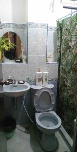 碧瑶Charming Getaway @ The City of Pines的一间带卫生间和水槽的浴室