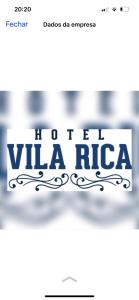 马林加Hotel Vila Rica的用来获取别墅米的标志