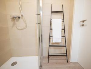 吉森Noble Suite - Living & Work Place的浴室里设有梯子淋浴