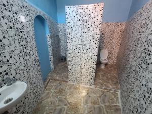 拉拉塔可库斯特Dar de l'Atlas的一间带水槽和卫生间的浴室