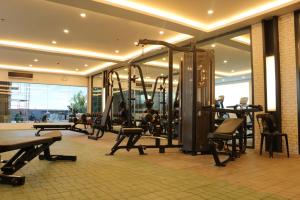 马尼拉黎刹公园酒店 的大楼内带有氧器材的健身房