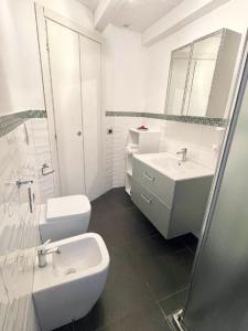 塔尔奎尼亚CASA DANI的白色的浴室设有水槽和卫生间。