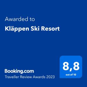 TranstrandKläppen Ski Resort的给6号王国的电话的屏幕照,
