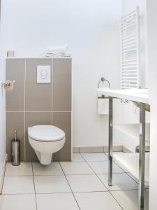迈松阿尔福Twenty Business Flats Maisons Alfort Les Juilliottes的一间带卫生间和水槽的浴室