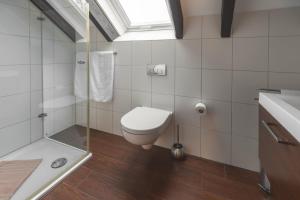迪尔门WK - Suite的浴室配有卫生间、淋浴和盥洗盆。