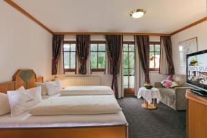 瑟弗浩斯加布里埃拉酒店的酒店客房设有两张床和一台平面电视。