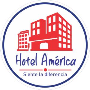 拉乔雷拉Hotel America - La Chorrera的美洲酒店标志