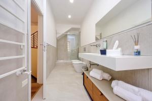 罗马特雷维罗马套房住宿加早餐旅馆的一间带水槽和卫生间的浴室
