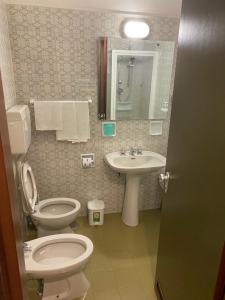 索威拉托玛里纳格里乌丽维酒店的一间带卫生间和水槽的浴室
