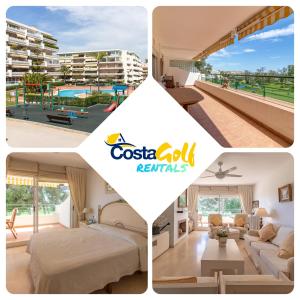 马贝拉Apartamento con espectaculares vistas al Golf en Marbella - Xallas 2 3的房屋四张照片的拼贴