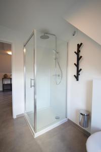BrechtHoliday Home De Steenen Molen的玻璃淋浴间