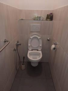 格拉茨Quiet Room with shared kitchen bathroom的一间位于摊位的卫生间浴室