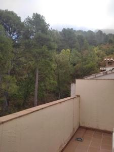阿罗约弗里奥Casa Miriam II的以及享有树木景致的阳台。